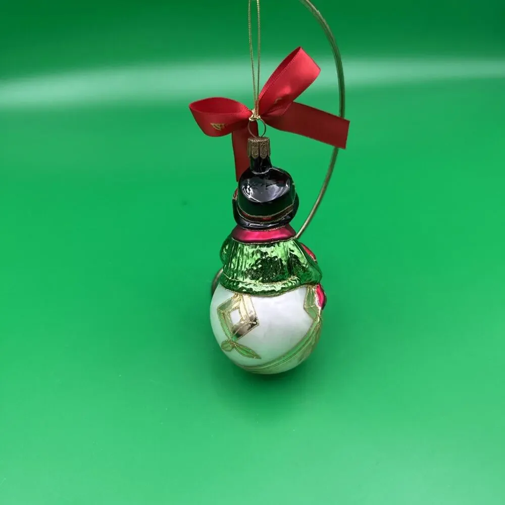Waterford Holiday Heirlooms 2002 Lismore Liam 121568 Christmas Snowman Ornament